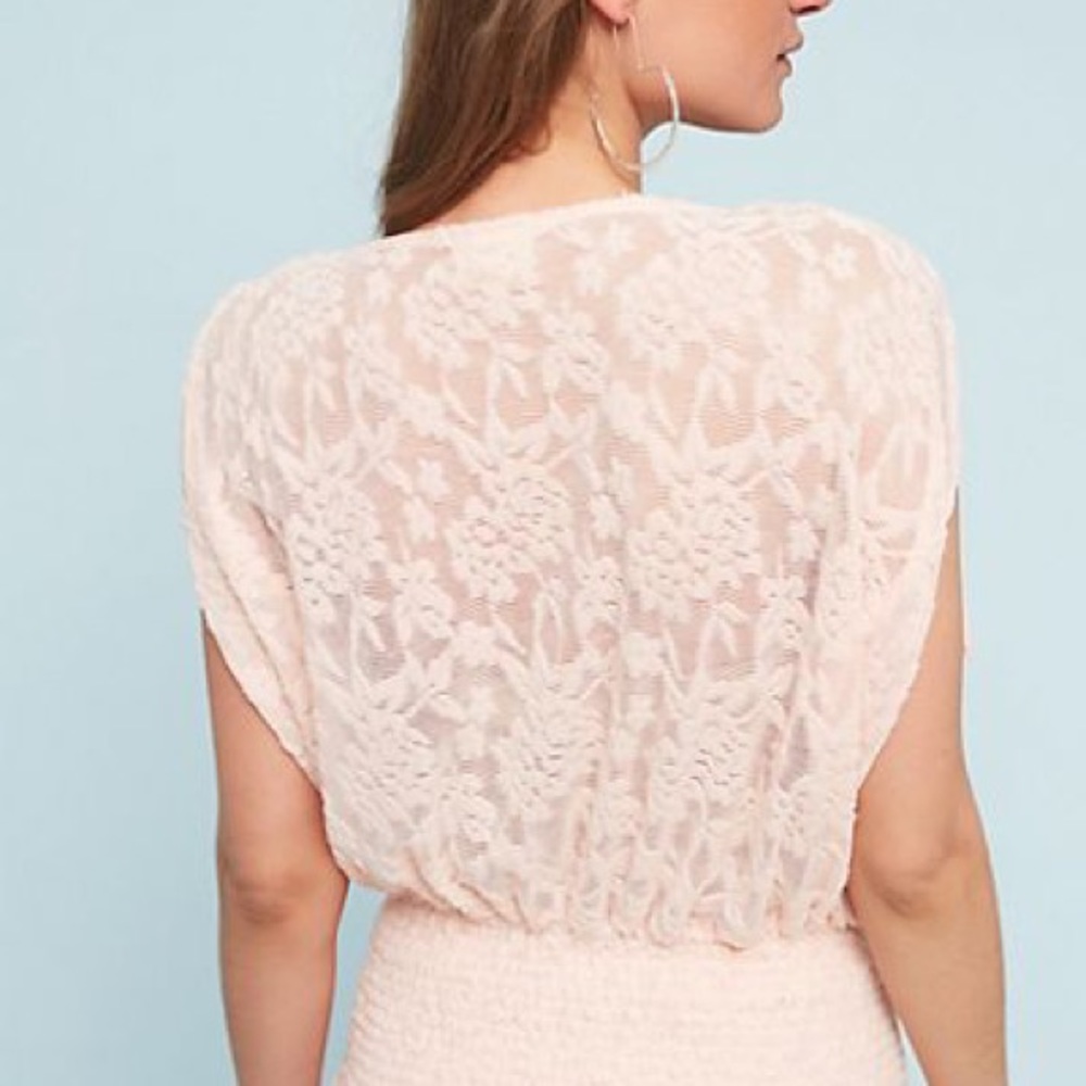 Anthropologie Deletta Loretta Banded Hem Top - Picture 3 of 8